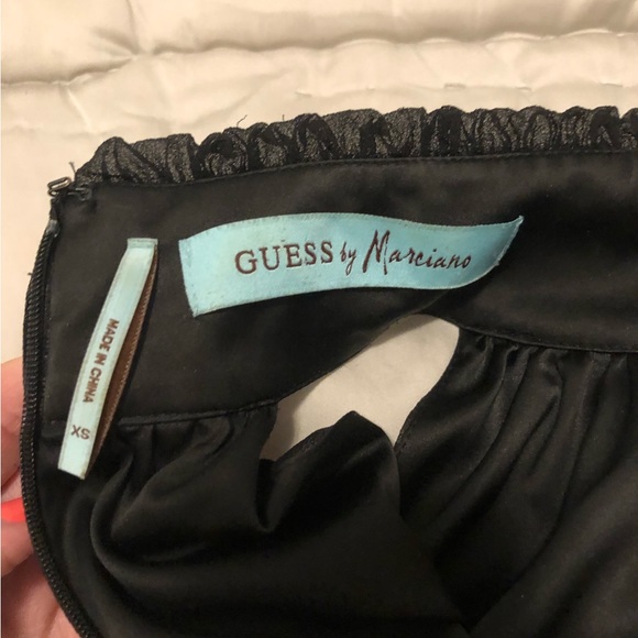 XS Marciano neck tie elastic waist top - Picture 4 of 4